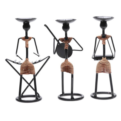 Chân Đế Nến Mỹ Thuật Eden Candle Hình Nhạc Công Chơi Bộ Đàn Dân Tộc EDC-N021