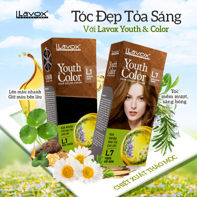 Nhuộm Phủ Bạc Cao Cấp Lavox 60ml x2 - L1 - Đen