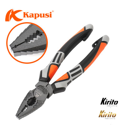 Kìm điện Nhật Kapusi cao cấp kiểu đức thép CRV cao cấp, trợ lực 30%