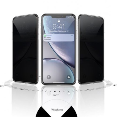 Kính cường lực dành cho iPhone X/Xs Full HD MIPOW KING BULL chống nhìn trộm - Hàng chính hãng