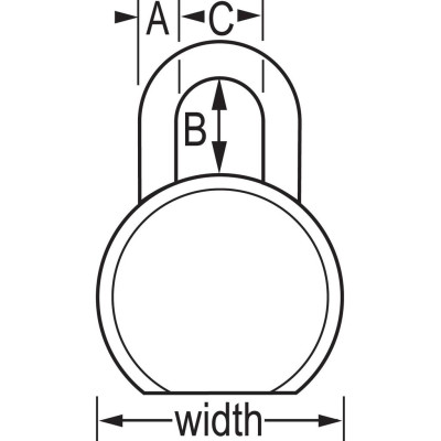 Ổ khóa chống cắt Master Lock 6230 thân thép rộng 64mm dòng ProSeries - MSOFTp