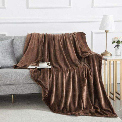 Mền lông cừu đỏ đô, nâu cao cấp A - 1m6x2m