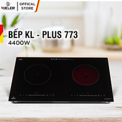 Bếp đôi điện từ hồng ngoại Kieler KL-PLUS773 mặt kính Euro Kieler Platinum, Bếp đôi có chế độ hẹn giờ công suất 4400W - Hàng Chính Hãng
