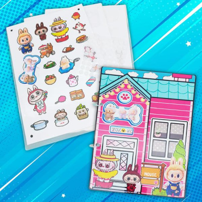 Đồ Chơi Bóc Dán DIY - Ngôi Nhà Búp Bê Labubu - Obia