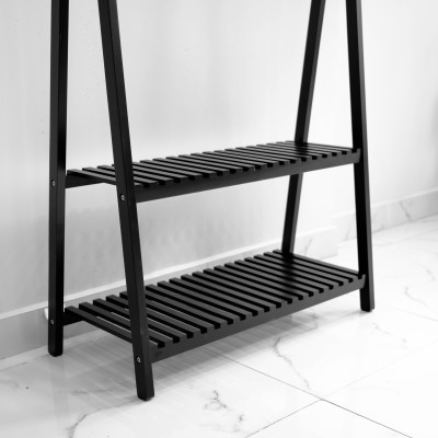 GIÁ TREO QUẦN ÁO CHỮ A 2 TẦNG MÀU ĐEN - A HANGER 2 FLOOR BLACK