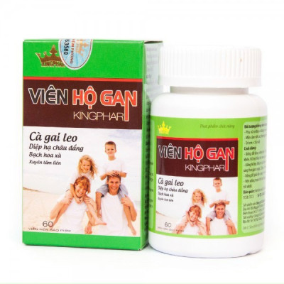 Viên hộ gan Kingphar  - Hộp 60 Viên -Giúp tăng cường chức năng giải độc gan và bảo vệ tế bào gan.