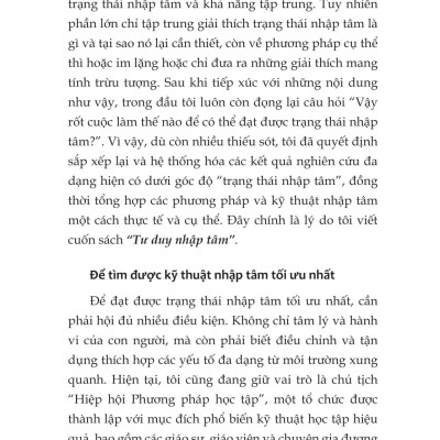 Sách - Tư Duy Nhập Tâm - Nghệ Thuật Thiết Kế Tập Trung Và Chuyển Hóa Động Lực Bằng Khoa Học Não Bộ