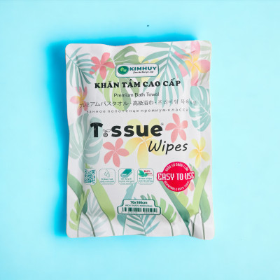 Khăn tắm du lịch cao cấp T.ssue (Size: 70*100cm). Gọn nhẹ tiện lợi, dùng cho các chuyến đi chơi xa, dã ngoại, thể thao, Spa