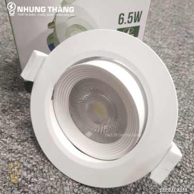 ĐÈN LED ÂM TRẦN DOWNLIGHT RẠNG ĐÔNG MODEL D AT02 XG 76/6.5W - THAY ĐỔI ĐƯỢC GÓC CHIẾU