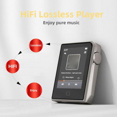 Máy Nghe Nhạc Lossless Hifi, Bluetooth 5.2, Màn Hình Cảm Ứng, Điều Chỉnh Hiệu Ứng Âm Thanh Ruizu A58 Bộ Nhớ Trong 16GB - Hàng Nhập Khẩu