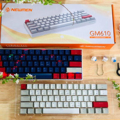 Bàn phím cơ không dây Newmen GM610 - Hàng chính hãng
