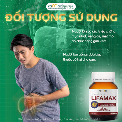 [FAMAX] Hộp 30 viên giải độc gan Lifamax hỗ trợ giải độc gan, mát gan và bảo vệ gan