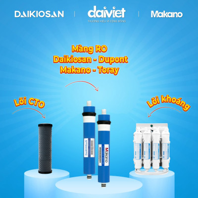 COMBO 3 LÕI LỌC NƯỚC PP 10" 5 MICRO - HÀNG CHÍNH HÃNG 