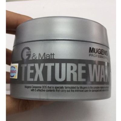 Sáp vuốt tóc siêu cứng Mugens Texture Wax Hàn Quốc 90g + Móc khóa