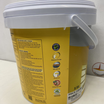 Sơn nước Toa 4 Season Top Silk dễ lau chùi nội thất màu vàng 7923 _5L