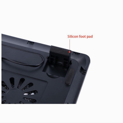 Đế tản nhiệt laptop N131 có led 2 quạt giải nhiệt cực nhanh đế nâng 4 chế độ (Tặng kèm món quà tri ân) 2Fan 8x8cm- Hàng chính hãng