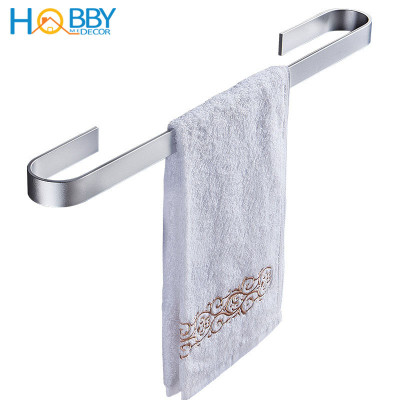 Thanh treo khăn tắm quần áo bằng nhôm dán tường Hobby Home Decor KN1