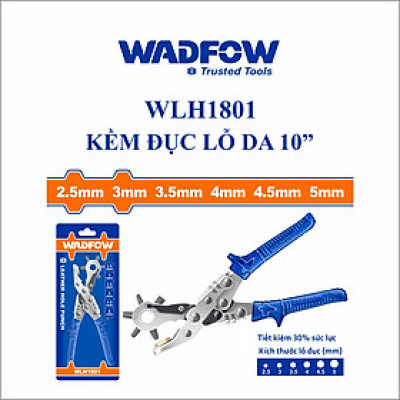 [CHÍNH HÃNG] Kềm đục lỗ da 10" WADFOW WLH1801