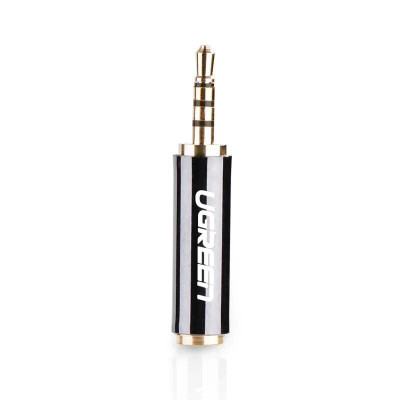 Ugreen UG2050120502TK Màu Đen Đầu chuyển âm thanh 2.5mm dương sang 3.5mm âm - HÀNG CHÍNH HÃNG