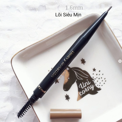 Bút Chì Sáp Kẻ Lông Mày Chống Trôi Lõi Siêu Mịn Màu Nâu Tự Nhiên Kissme Heavy Rotation Eyebrow Pencil 0,09 G