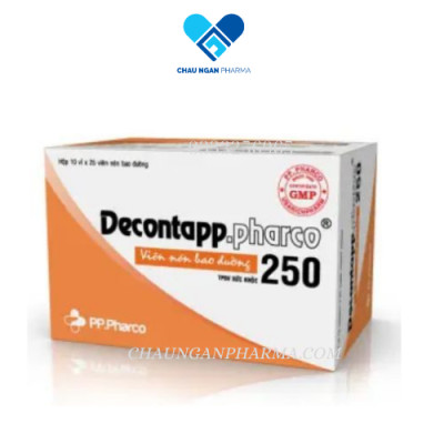 Viên xương khớp DECONTAPP.PHARCO 250 Phong Phú Hộp 10 vỉ x 25 viên Bao Đường