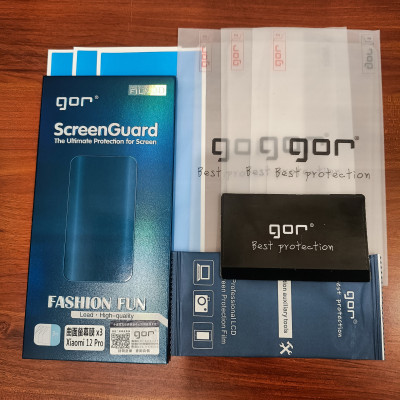 Miếng Dán Dẻo Gor Cho Xiaomi 12 Pro Full Màn Hình, Dán Dẻo 3D Trong Suốt Vuốt Mượt, Hạn Chế Bám Vân Tay - Hãng Gor - Hàng Nhập Khẩu