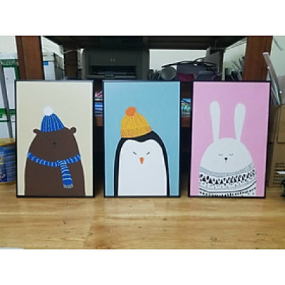 Bộ Tranh Treo Tường Tráng Gương Cao Cấp. Treo Phòng Ngủ Cho Bé, Tặng Kèm Đinh Treo Không Cần Khoan Tường.