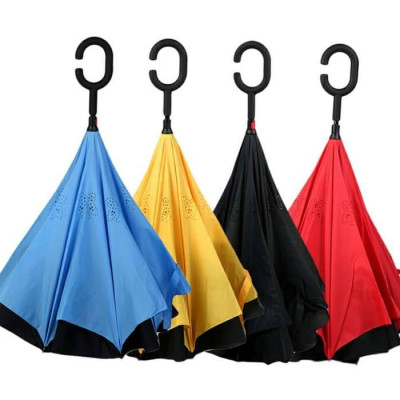 Ô gấp ngược đi mưa thông minh tiện lợi nhiều màu