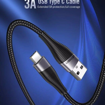 Ugreen UG60204ED022TK 0.5 Màu Xám Cáp USB-A sang Type C sạc nhanh - HÀNG CHÍNH HÃNG