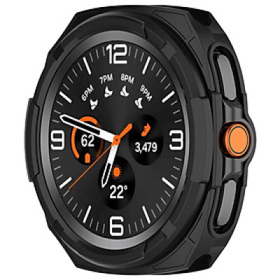 Ốp Case Armor tích hợp viền bezel bảo vệ cho Samsung Galaxy Watch8 Classic 46mm - Hàng Chính Hãng