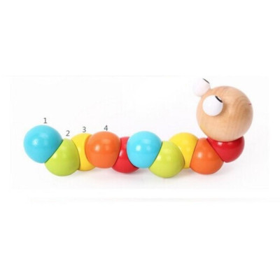 Đồ Chơi Bằng Gỗ - Con Sâu Nhiều Màu Sắc