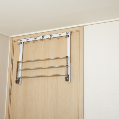 Móc treo giá treo quần áo sau cửa 2 tầng không cần khoan Wellex UD607-H