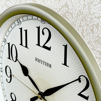 Đồng hồ treo tường Rhythm CMG610NR18 Kt 36.1 x 5.1cm, 0.84kg. Vỏ nhựa. Dùng Pin.