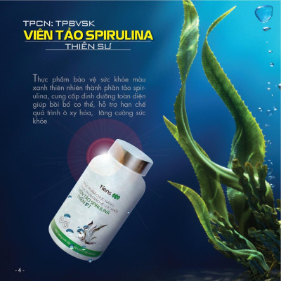 TPBVSK Viên Tảo Spirulina - Thiên Sư