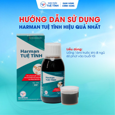 [Combo 3 Hộp] Siro An Thần Ngủ Ngon Harman Tuệ Tĩnh - Hỗ trợ an thần, giúp dễ ngủ, ngủ ngon sâu giấc