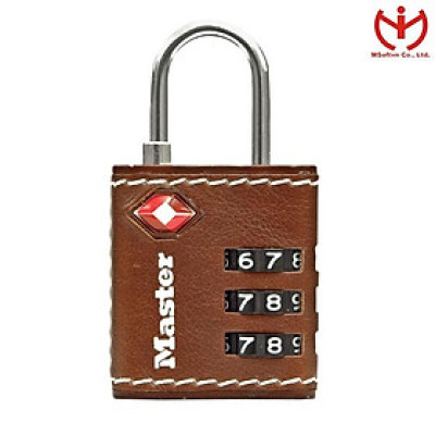 Khóa số vali Master Lock 4692 DBRN rộng 32mm có TSA màu da bò khóa hành lý - MSOFT