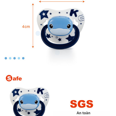 TY NGẬM SILICONE CHO BÉ TỪ SƠ SINH - KUKU