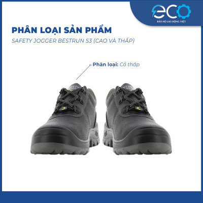 Giày bảo hộ Bestrun S3 cổ thấp chống trơn trượt, chống đinh, chống dầu, chống va đập form thể thao