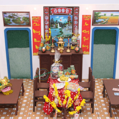 MÔ HÌNH TỰ LẮP RÁP DIY TẾT SÀI GÒN XƯA TÍ HON - TẾT SUM VẦY - TX06