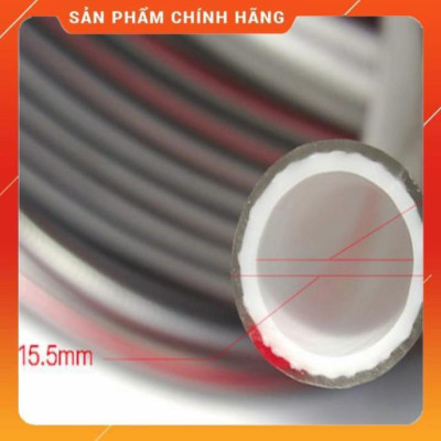 ️ Bộ dây vòi xịt nước rửa xe, tưới cây , tăng áp 3 lần, loại 15m 206701-1 đầu đồng,cút,nối đen+ đai