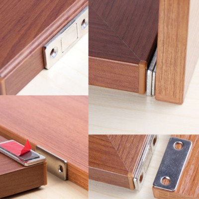 Combo 2 Bộ Nam Châm Hít, Giữ Ngăn Kéo, Cửa Tủ KUNBE, Không Cần Khoan Siêu Tiện Lợi