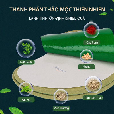 Hộp 12 Miếng Dán Ngải Cứu Tan Mỡ Eo Bụng Thon Gọn Detox Thải Độc Cơ Thể Hiệu Quả Tiện Lợi