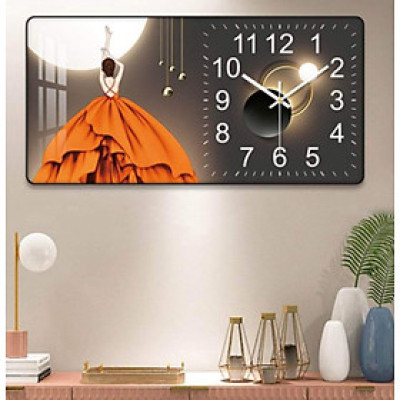 Tranh đồng hồ tráng gương hiện đại- tranh đồng hồ treo phòng khách - phòng ngủ - nhà hàng - khách sạn - tranh đồng hồ tráng gương pha lê trang trí nhà cửa - tặng kèm đinh 3 chân 