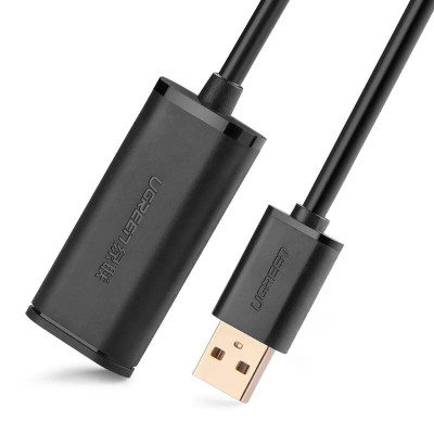 Ugreen UG10319US121TK 5M màu Đen Cáp tín hiệu nối dài USB 2.0 có chip khuếch đại cao cấp - HÀNG CHÍNH HÃNG