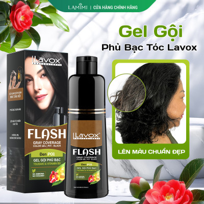 Gel Gội Phủ Bạc Tsubaki & Vitamin B5 Flash 200ml (P04 - NÂU CÀ PHÊ)