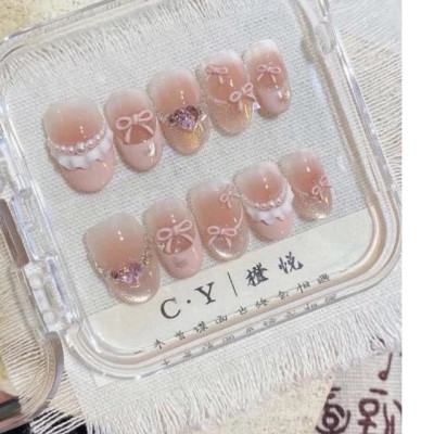 Set 50 Nơ Thắt Nhựa Mix Màu Hồng Pastel Siêu Xinh, Nơ Đỏ, Trắng Size Mini Gắn Trang Trí Móng Làm Nail Kiểu Hàn Quốc Nữ Women