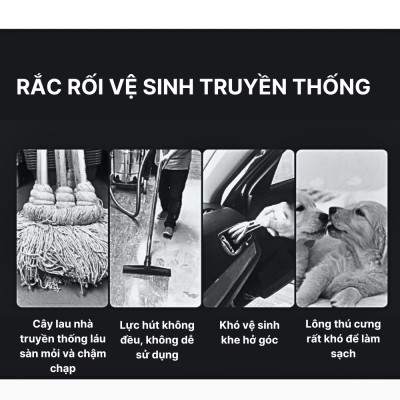 Máy hút bụi cầm tay SOKANY loại SẠC PIN - SK13042 - HÀNG CHÍNH HÃNG