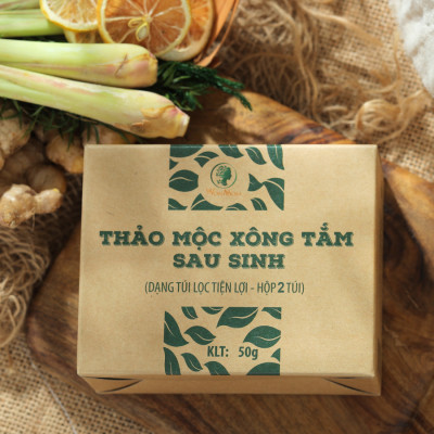 Thảo mộc xông tắm sau sinh Wonmom 50g ( 2 Túi/Hộp )