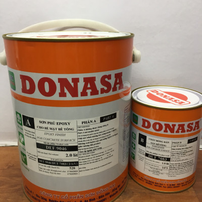 Sơn sàn bê tông Donasa /Floor coating Paint màu xanh lá vàng DEF 9046 3L