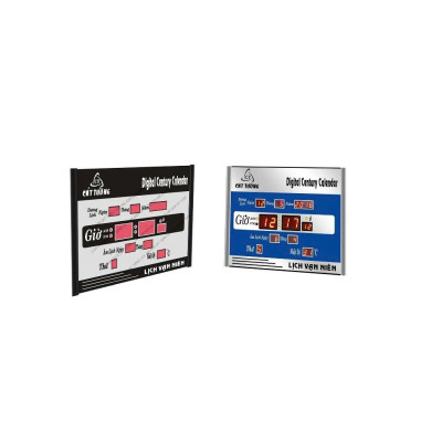 Đồng Hồ LED Treo Tường Kèm Lịch Vạn Niên Cát Tường – Loại Cao Cấp, Siêu Bền, Size Lớn 40x30cm